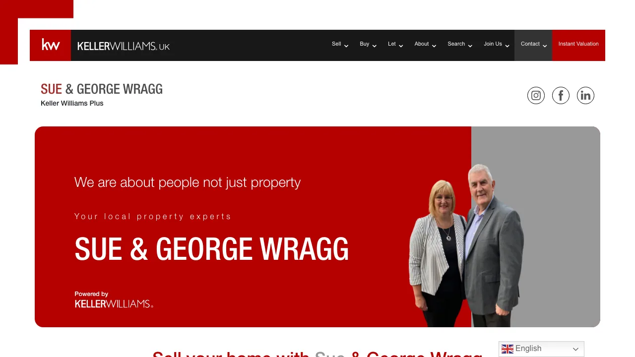 Sue Wragg - Keller Williams Rossington, Doncaster website preview