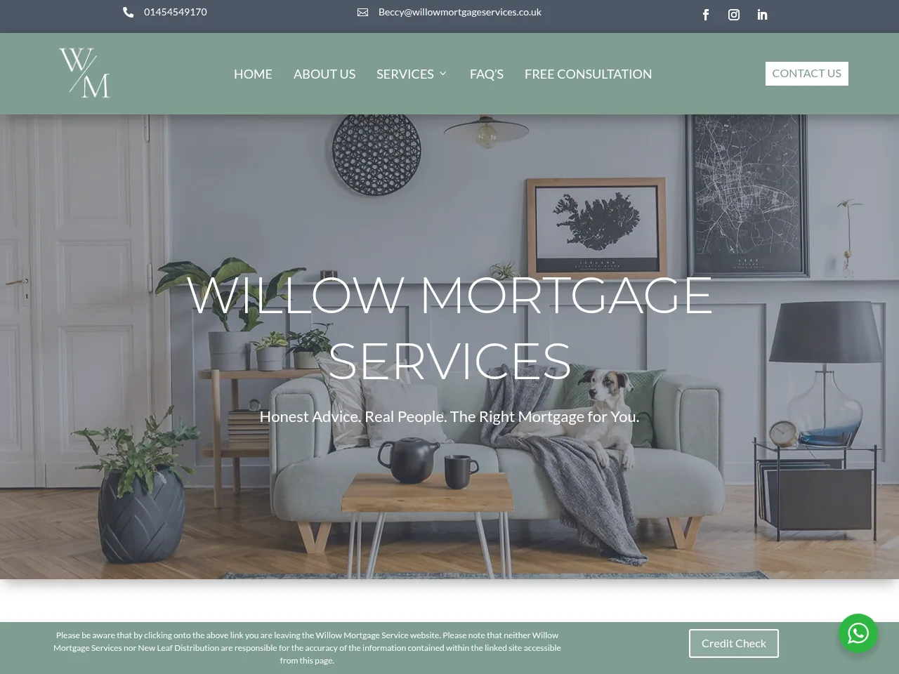 Willow Mortgage Services website preview