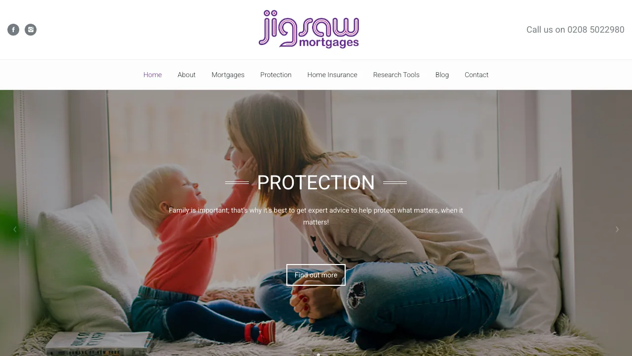 Jigsaw Mortgages website preview
