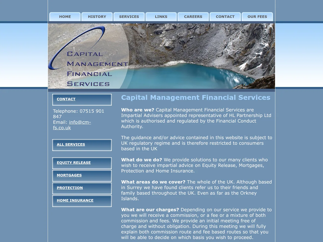 Capital Management Financial Services website preview