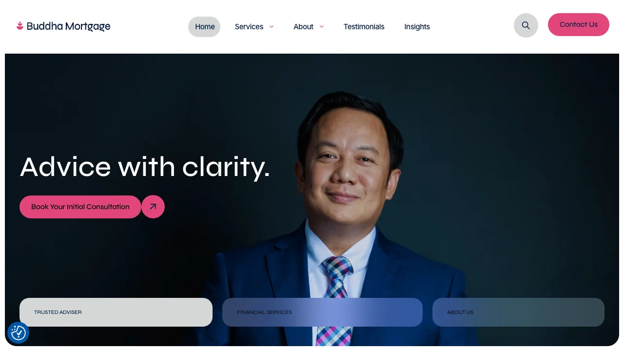Buddha Mortgage website preview
