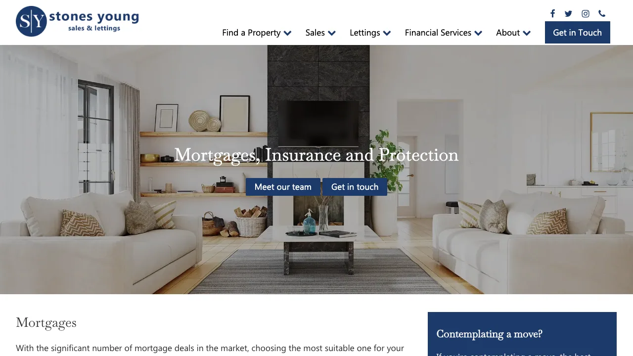 Stones Young Financial Services - Blackburn website preview