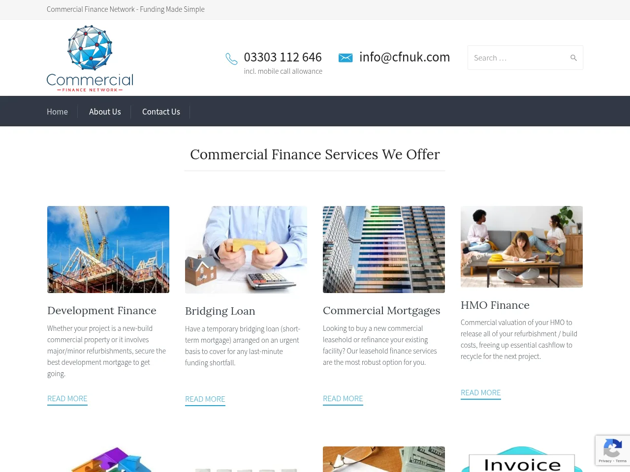 Commercial Finance UK website preview