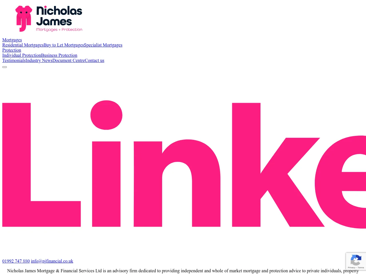 Nicholas James Mortgages website preview