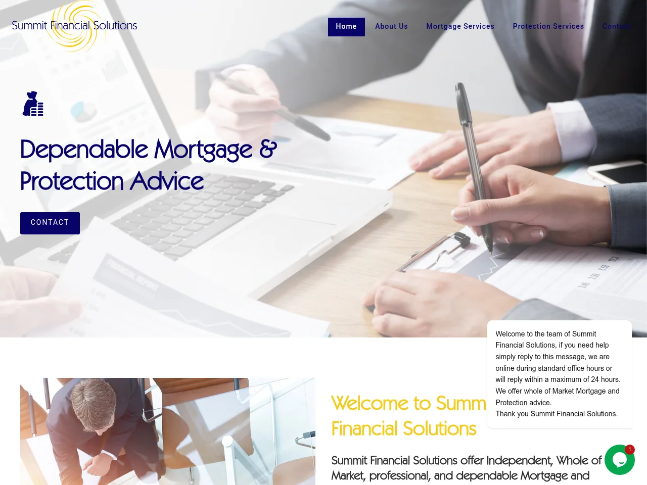 Summit Financial Solutions website preview