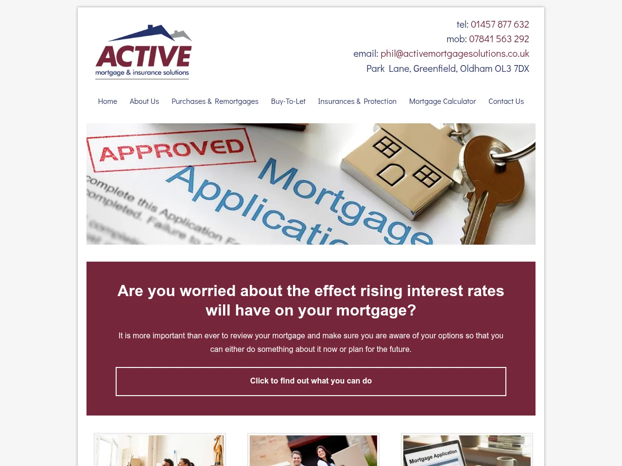 Active Mortgage Solutions website preview