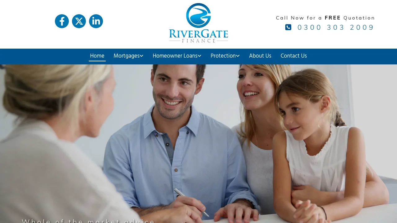 Rivergate Finance Ltd - Mortgage Brokers, Mortgage Adviser Glasgow website preview