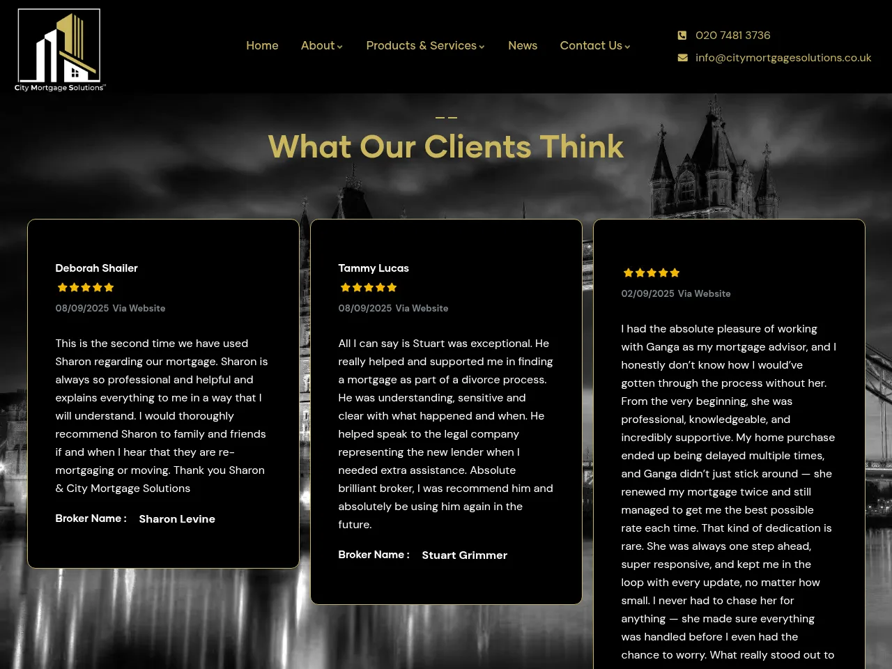 City Mortgage Solutions website preview