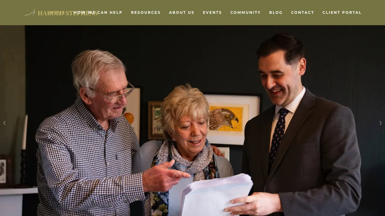 Harold Stephens website preview