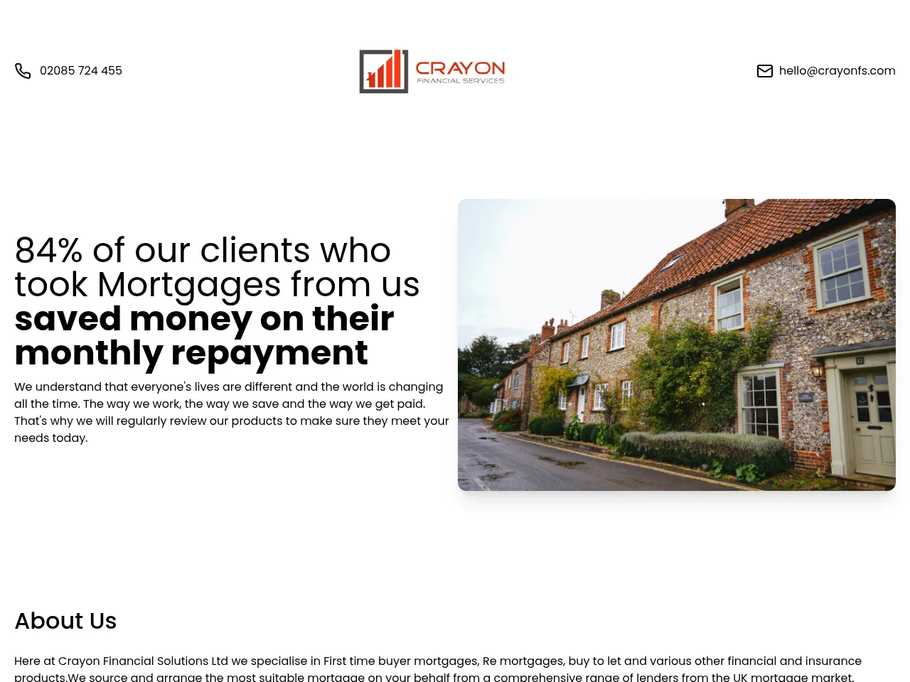 Crayon Financial Solutions website preview