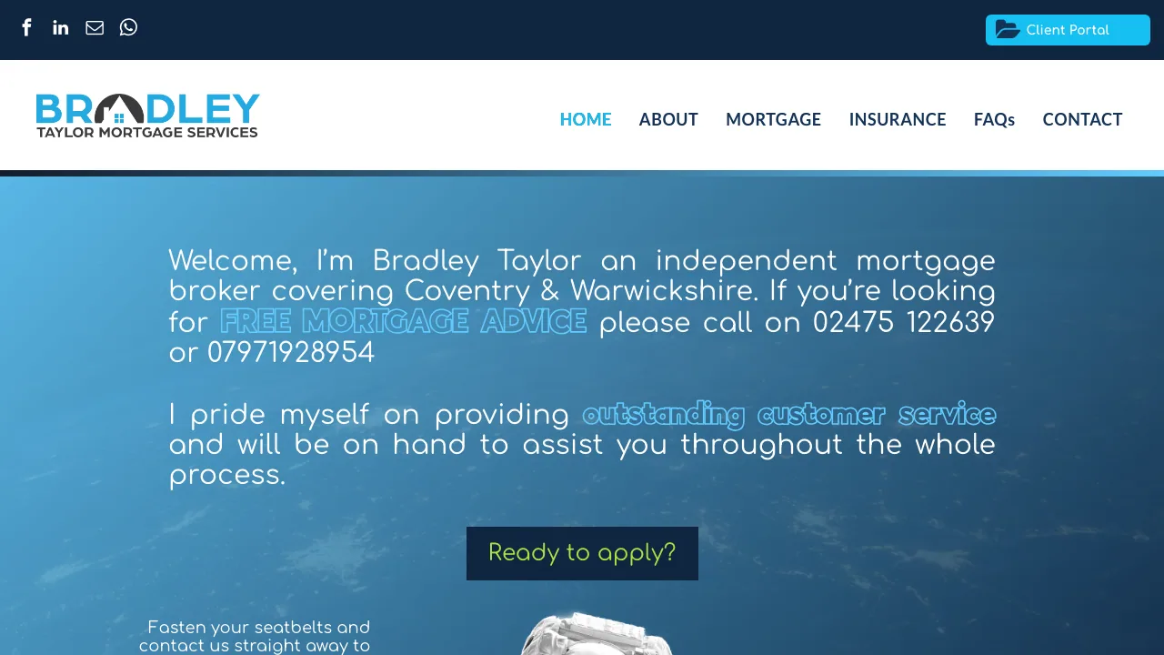 Mortgage Broker Coventry | Bradley Taylor Mortgage Services website preview
