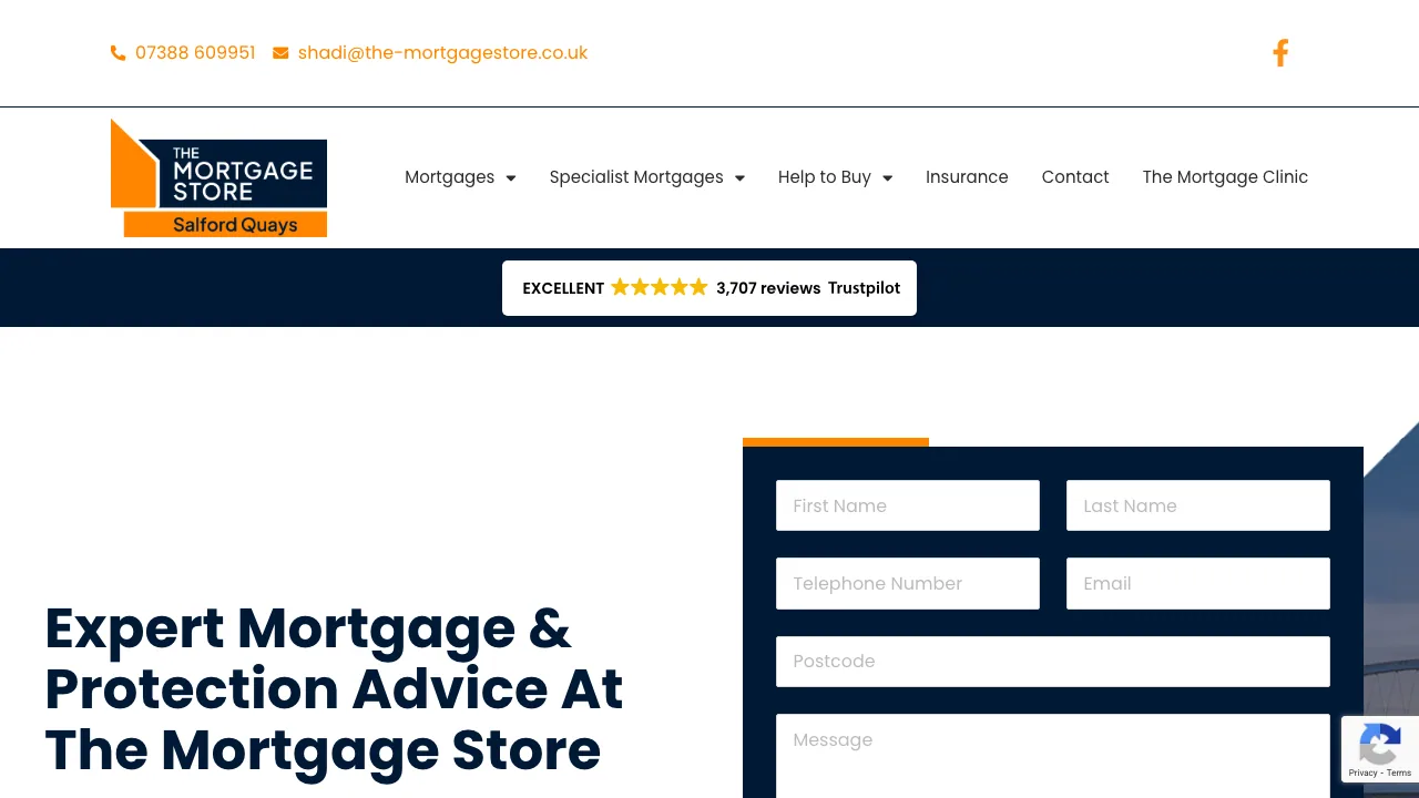 The Mortgage Store Salford Quays website preview