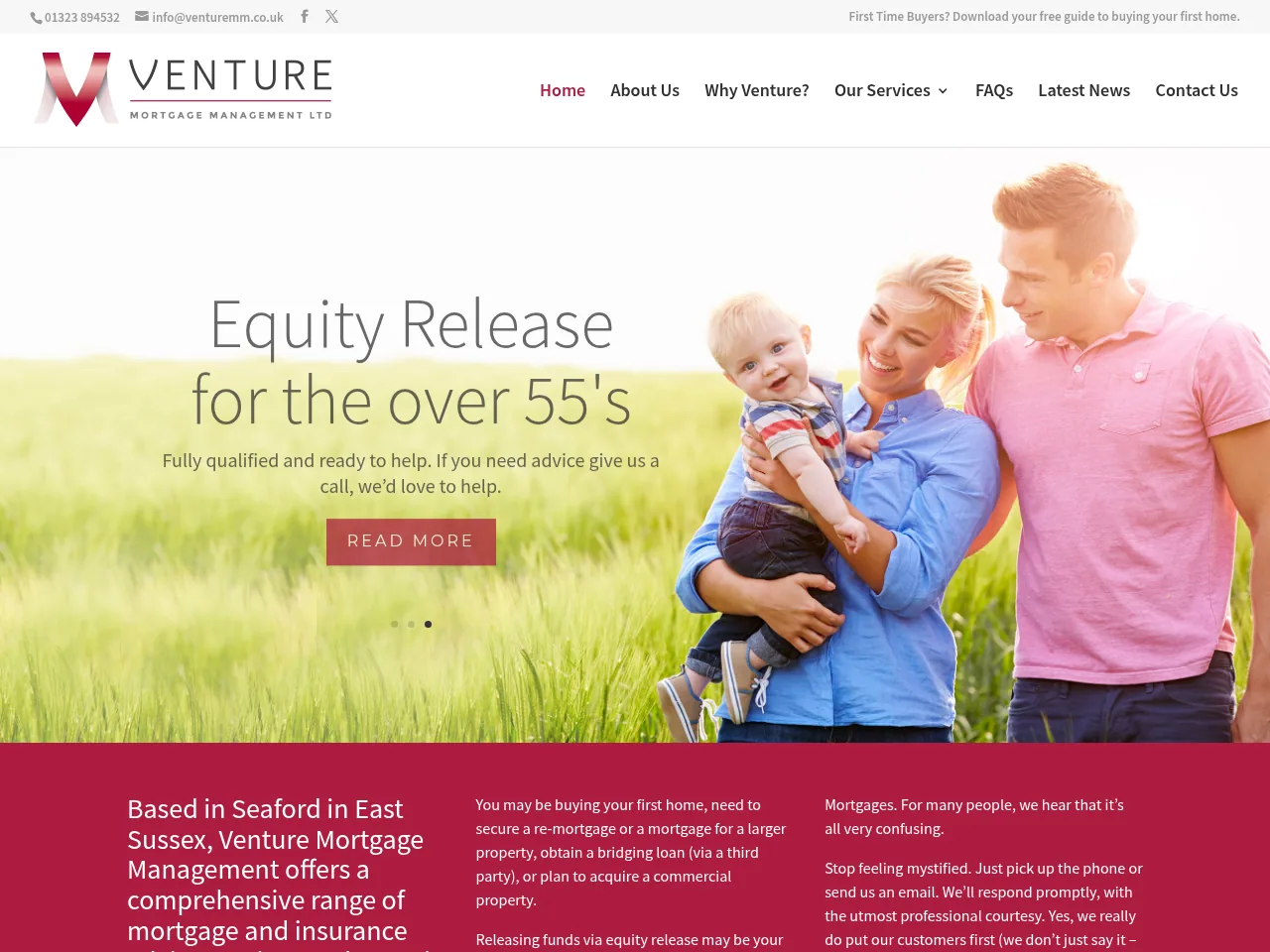 Venture Mortgage Management website preview