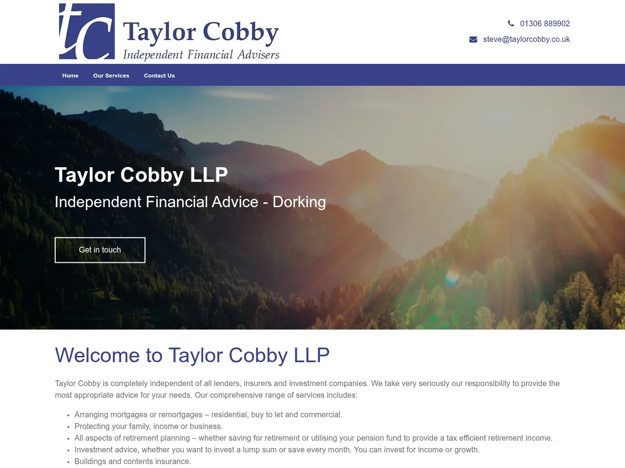 Taylor Cobby website preview