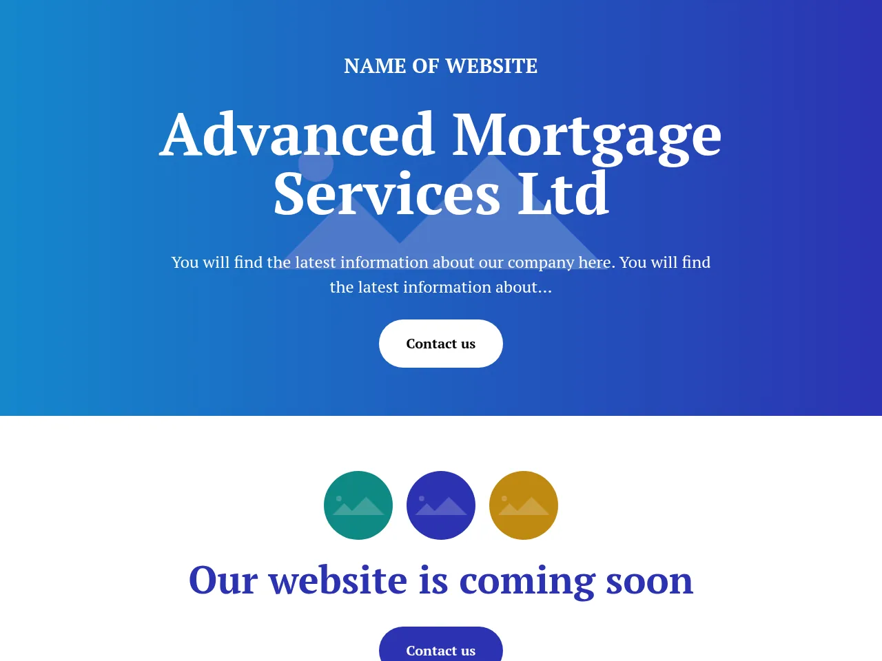 Advanced Mortgage Services Ltd website preview