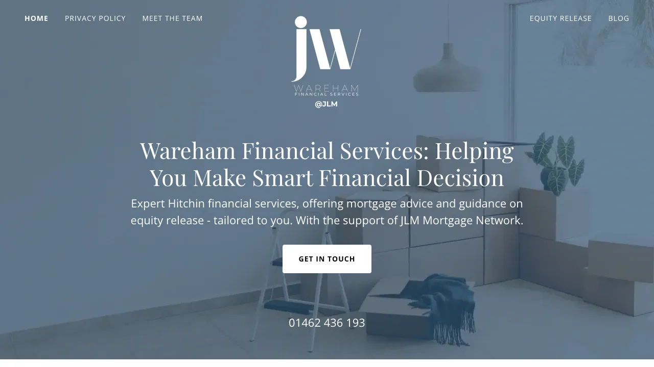Wareham Financial Services website preview