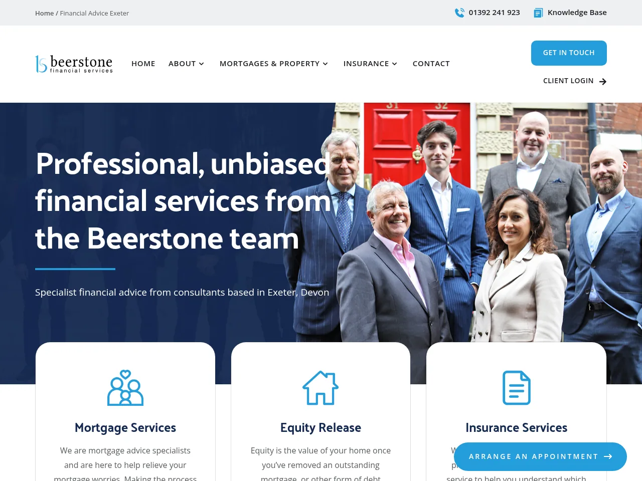 Beerstone Financial Services website preview