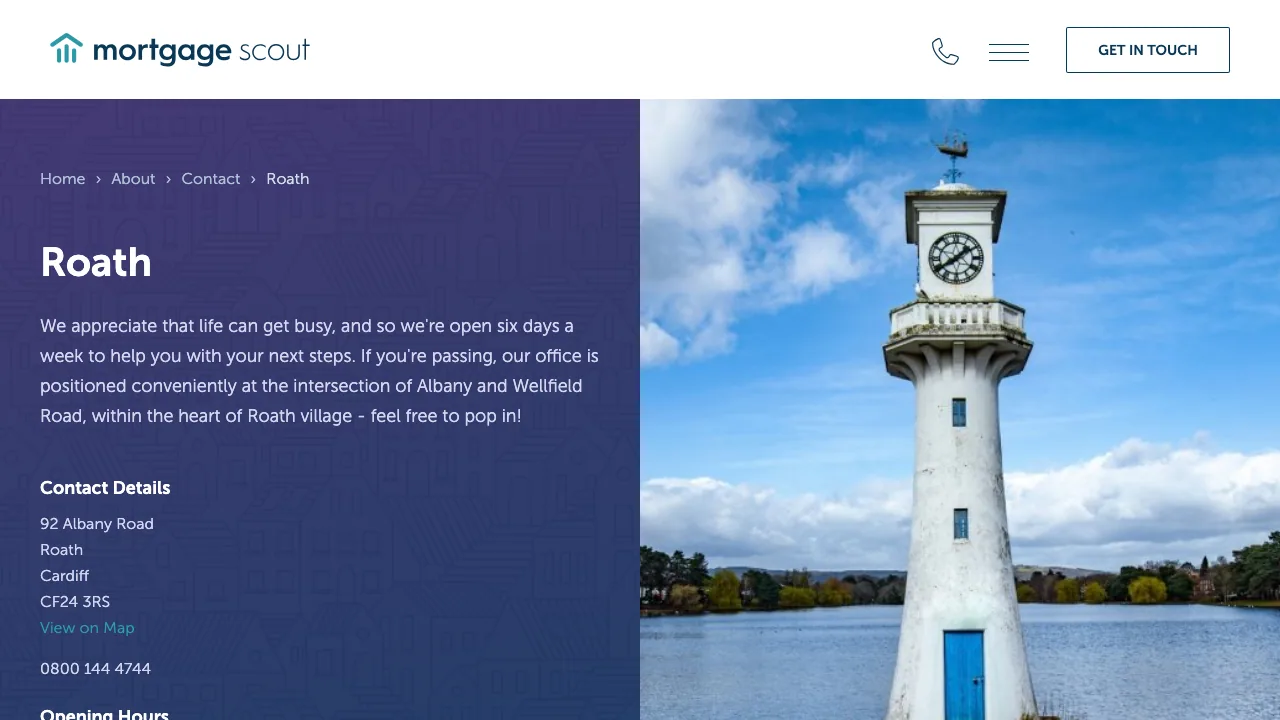 Mortgage Scout Roath website preview