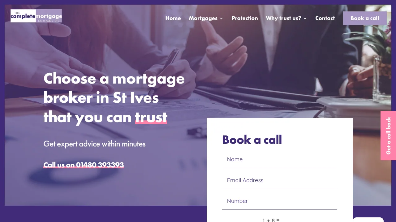 The Complete Mortgage Company Ltd website preview