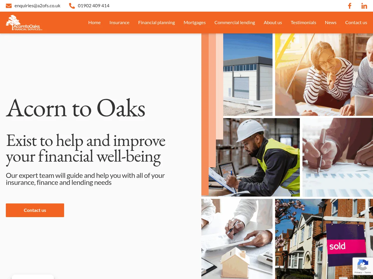 Acorn to Oaks website preview