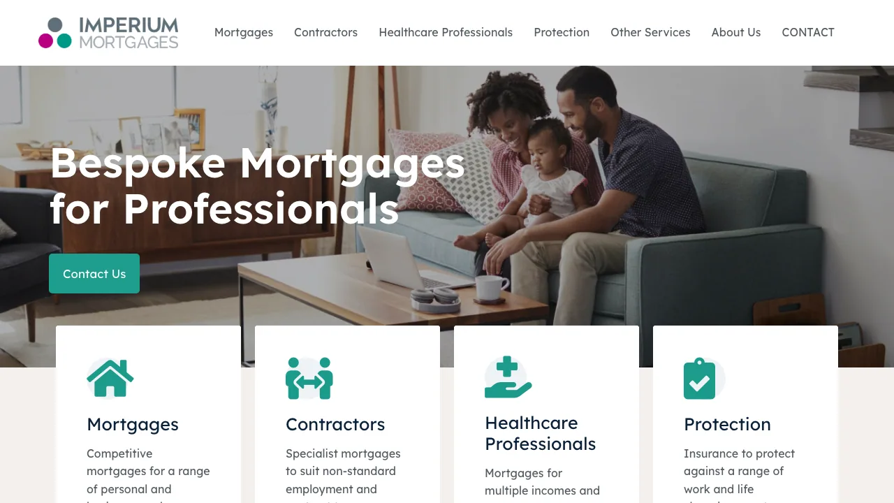 Imperium Mortgages Ltd website preview