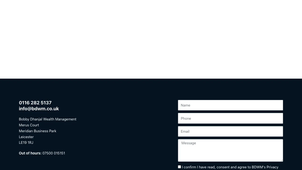 Bobby Dhanjal Practice Limited website preview