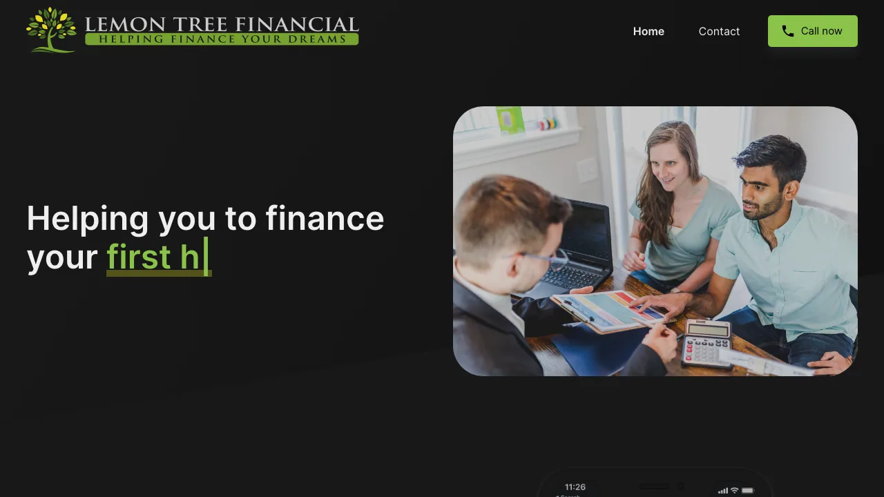 Lemon Tree Financial website preview