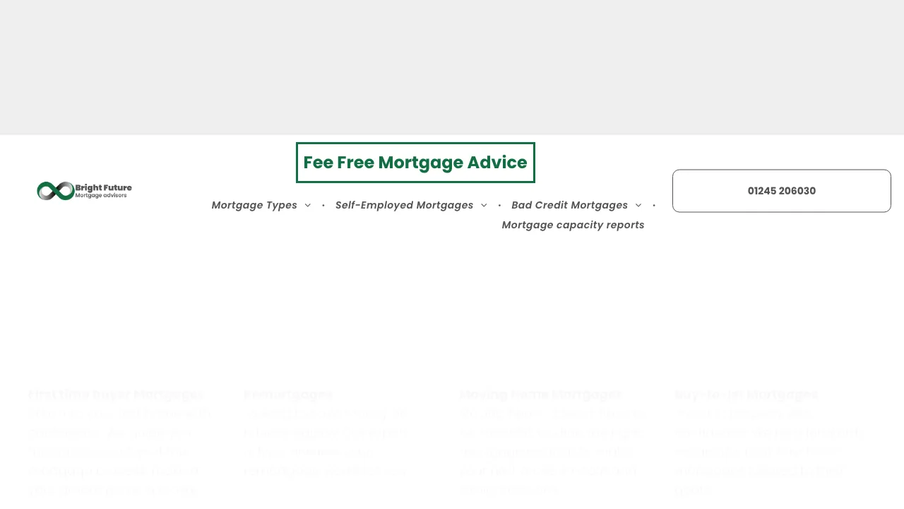 Bright Future Mortgage Advisors - No Broker Fees website preview