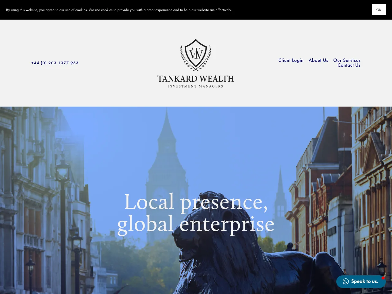 Tankard Wealth website preview