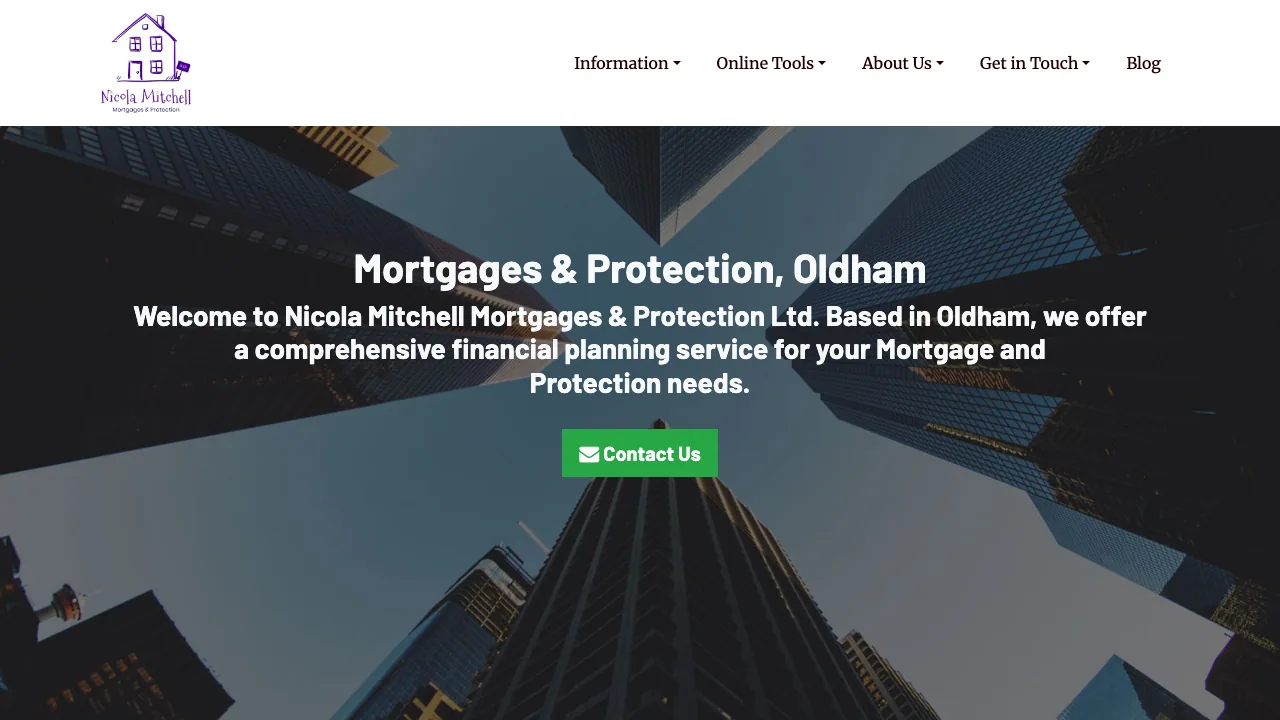 Nicola Mitchell Mortgages and Protection website preview