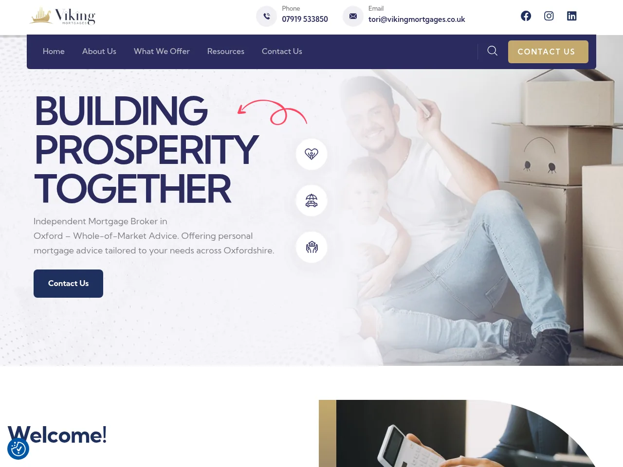 Viking Mortgages website preview