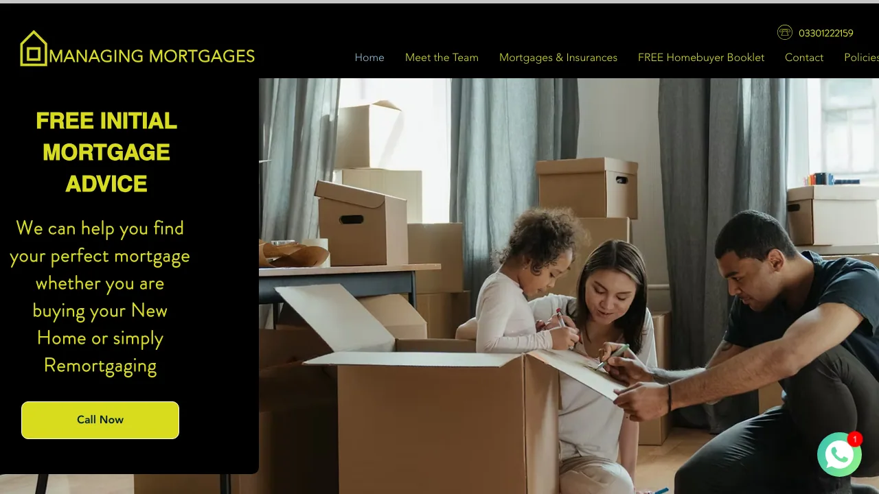 Managing Mortgages website preview