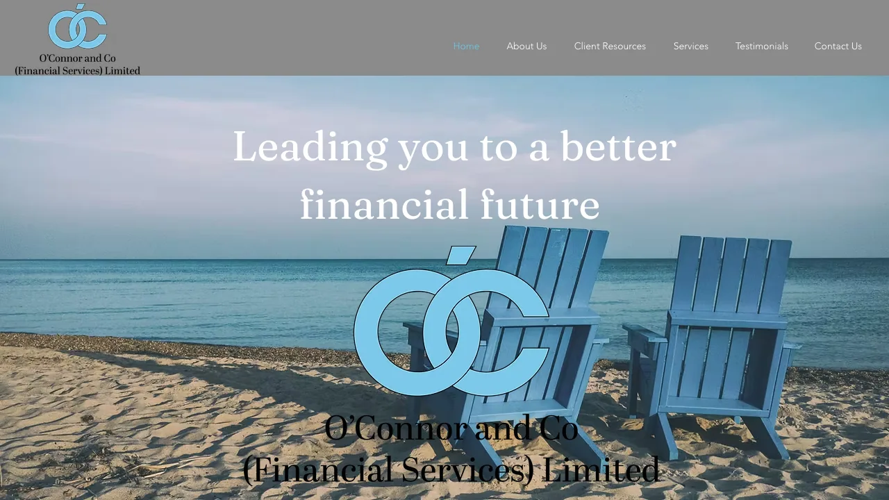 O'Connor and Co (Financial Services) Limited website preview