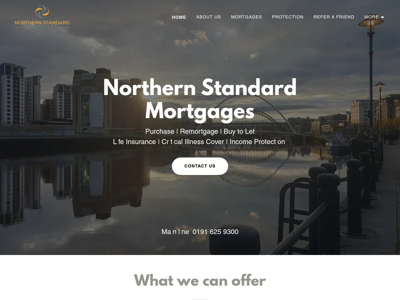 Northern Standard Mortgages website preview
