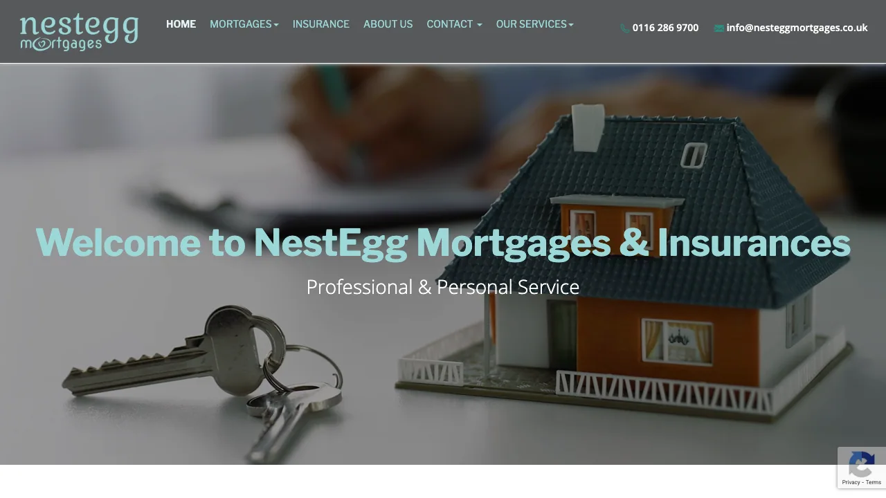 NESTEGG- Mortgages- Leicester Road-Wigston website preview