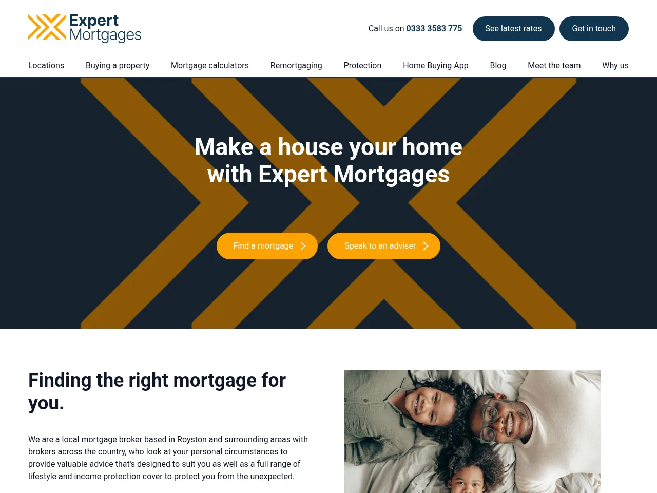 Expert Mortgages website preview