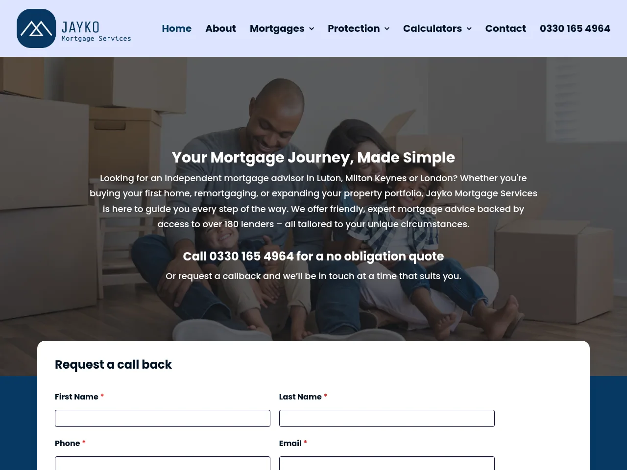 Jayko Mortgage Services website preview