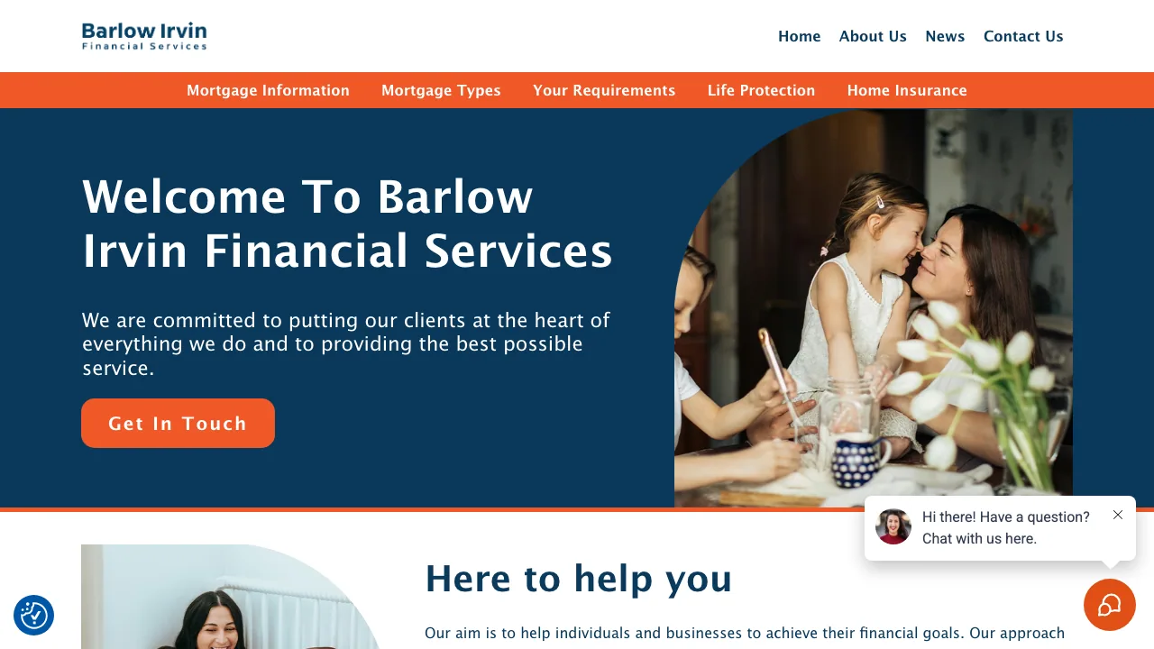 Barlow Irvin Mortgage Broker Bolton website preview