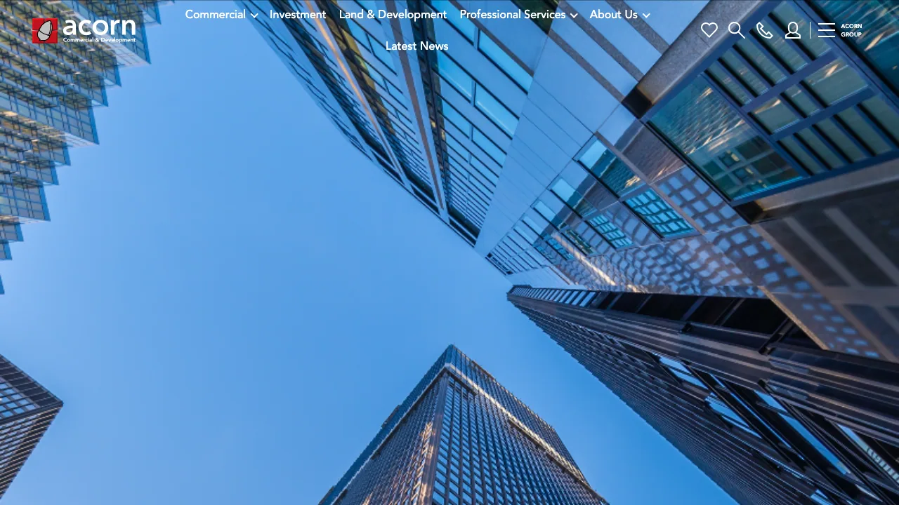 Acorn Commercial & Development Division Bromley website preview