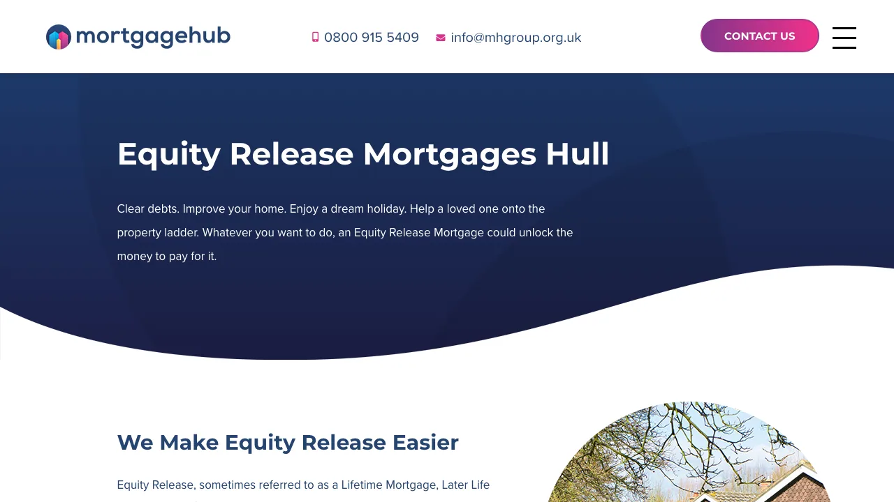 Mortgage Advice Bureau - Later Life / Equity Release / Over 50s website preview