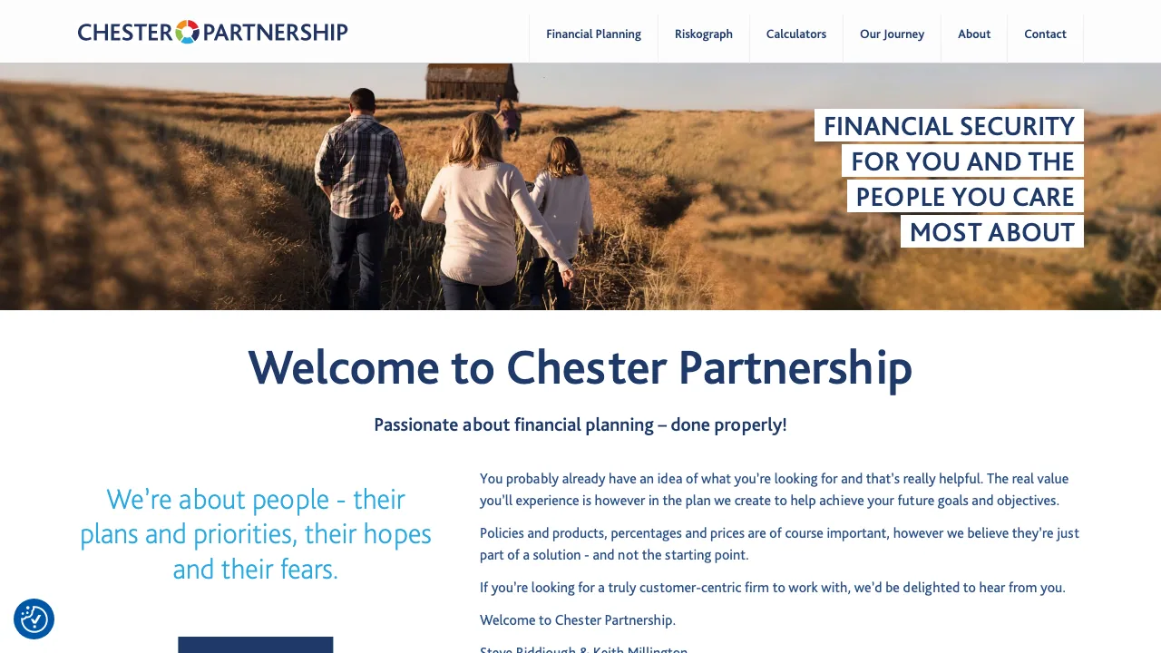 Chester Partnership - Financial Planners & Mortgage Advisors website preview