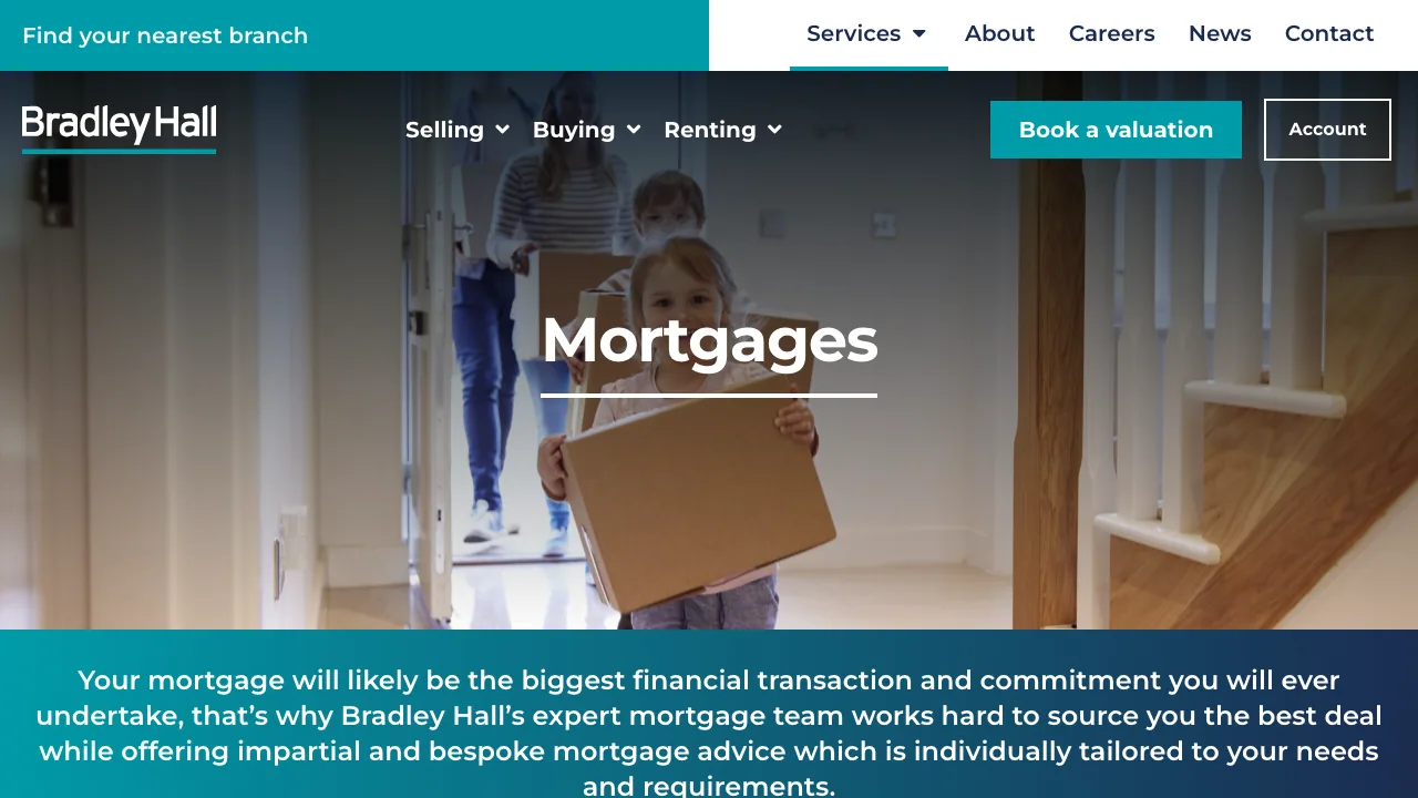 Bradley Hall website preview