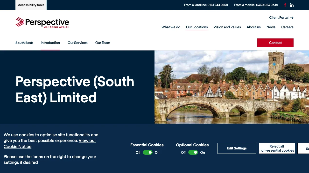 Perspective (South) Ltd - Milton Keynes Office website preview