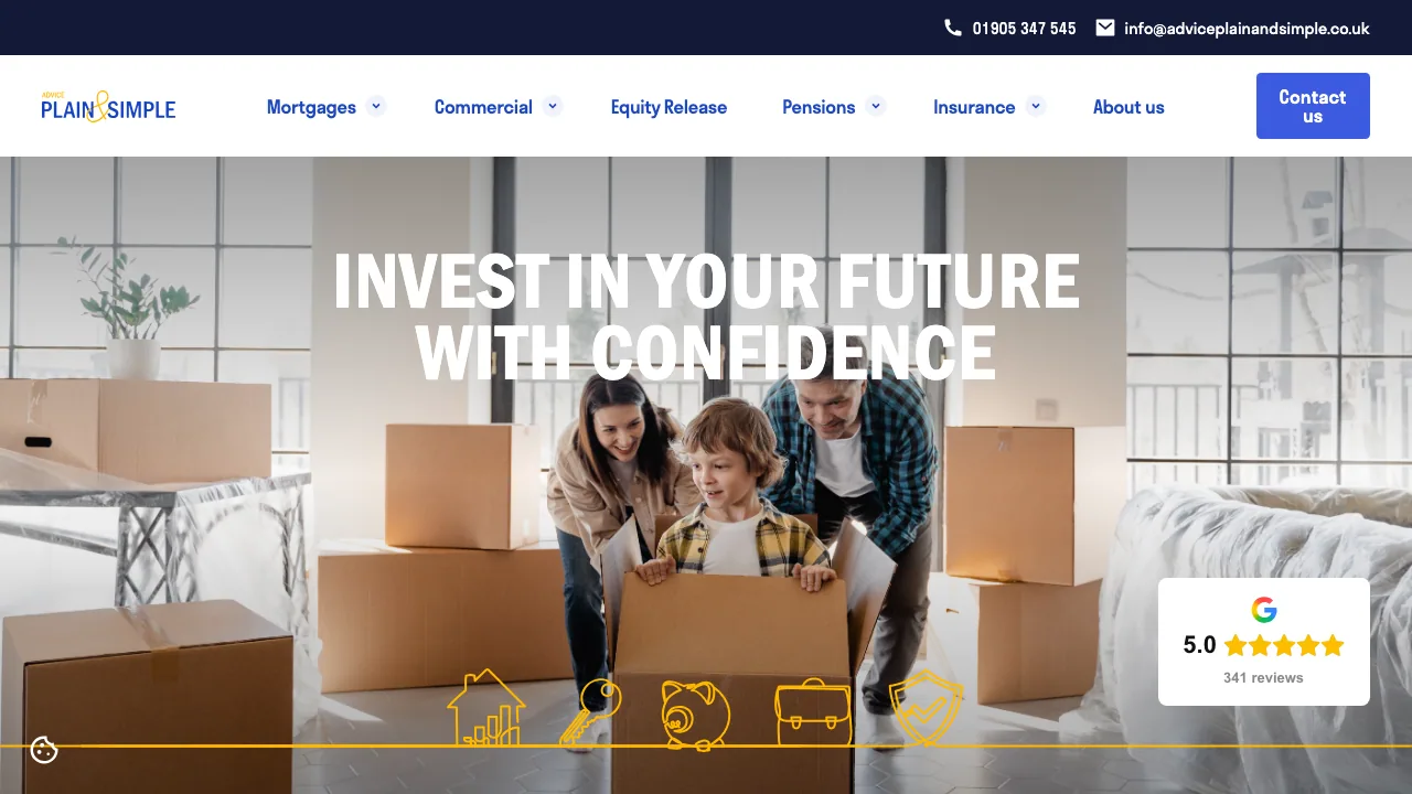 Equity Release Plain and Simple website preview