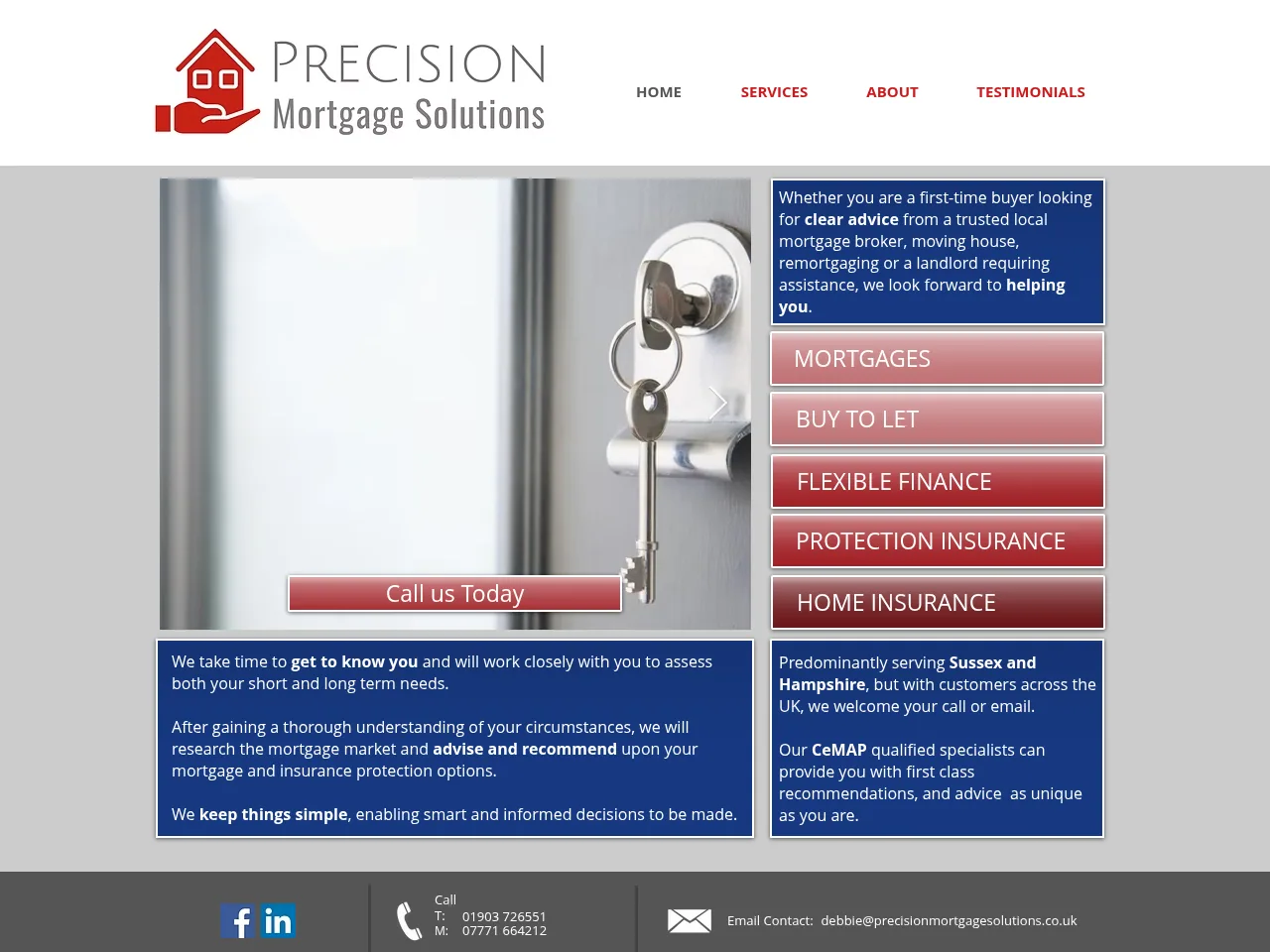 Precision Mortgage Solutions website preview