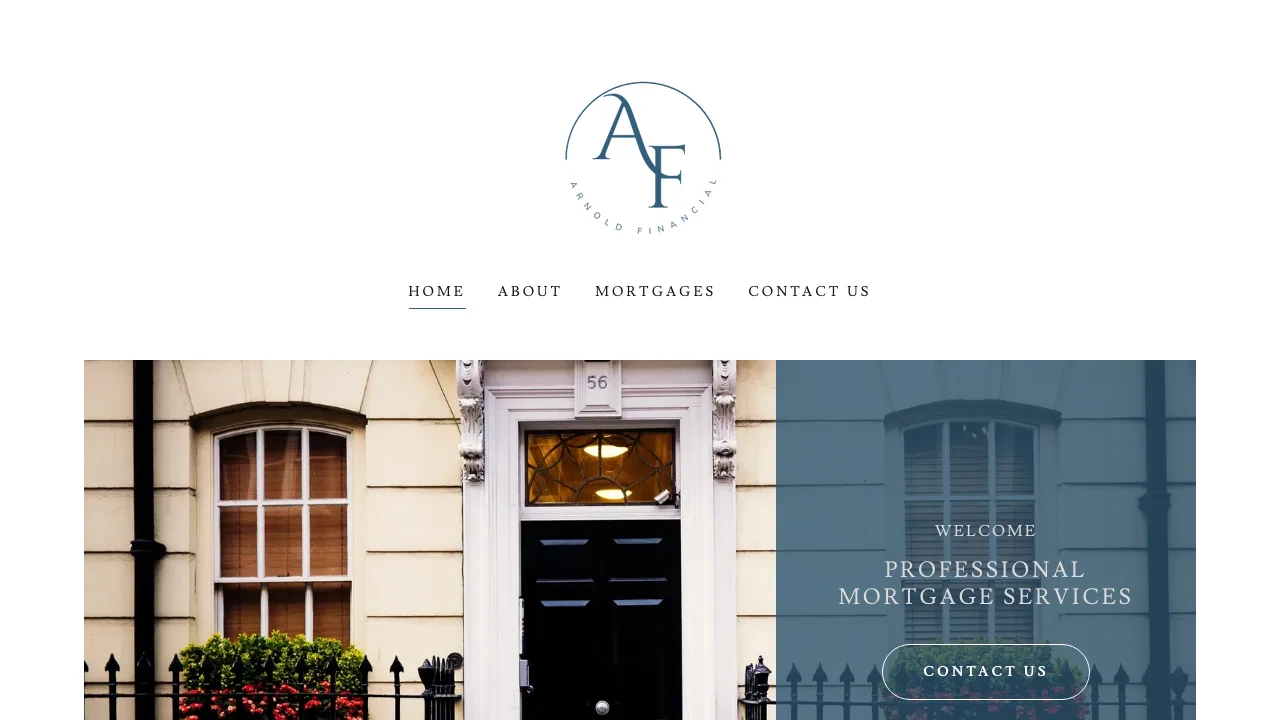 Arnold Financial Mortgage Services website preview
