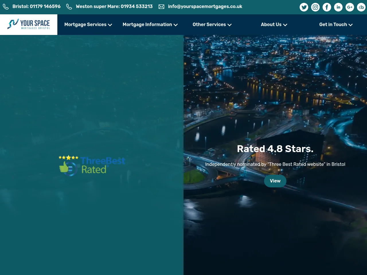 Your Space Mortgages Bristol website preview