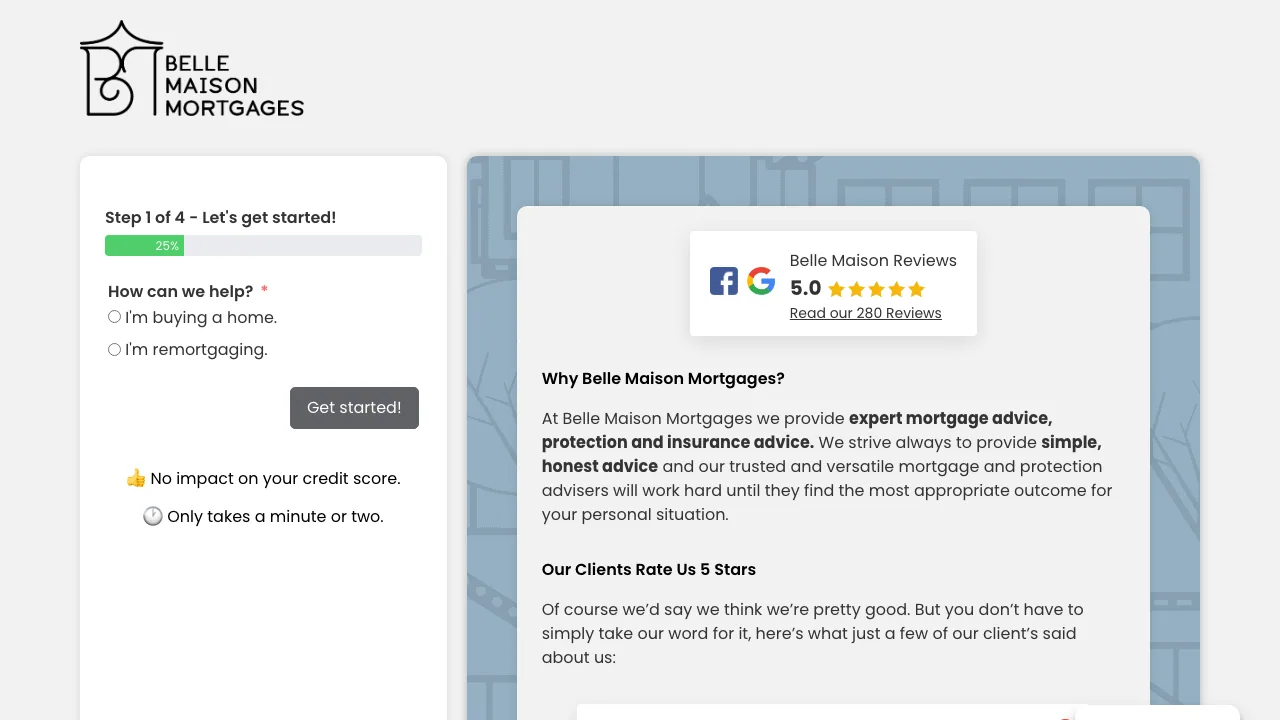 Kelly Grimes Mortgage and Protection Broker website preview
