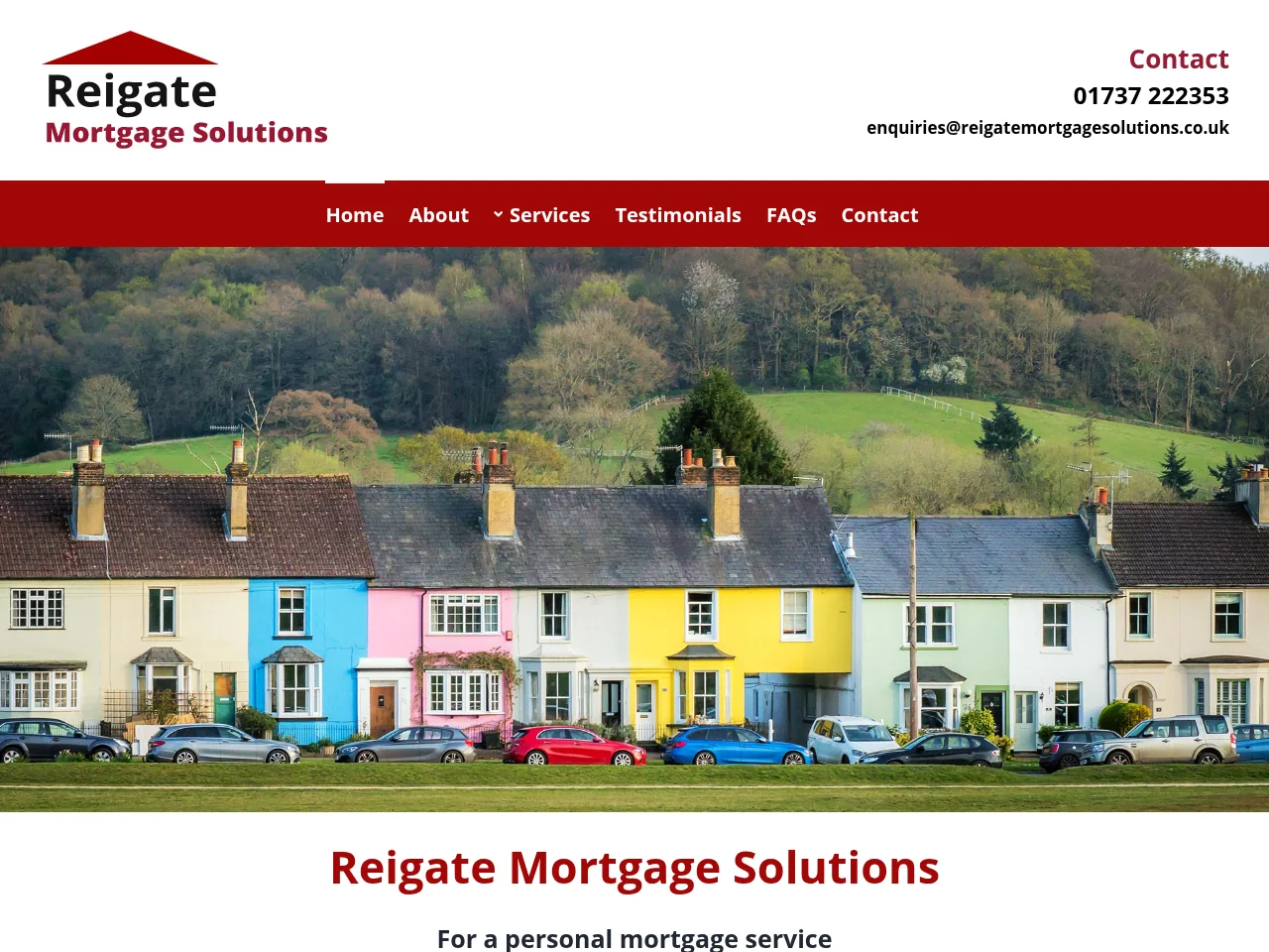 Reigate Mortgage Solutions website preview