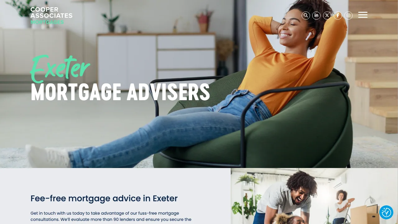 Cooper Associates Ltd Exeter website preview
